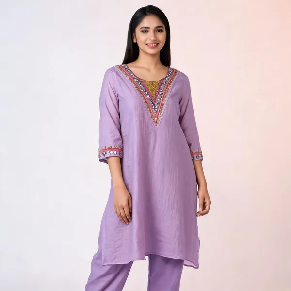 Lavender_Mul_Chanderi_Straight_Embroidered_Kurta_Set_For_Women