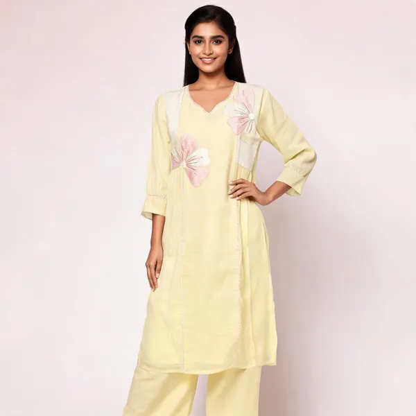Yellow_Mul_Cotton_Straight_Kurta_Set_For_Women