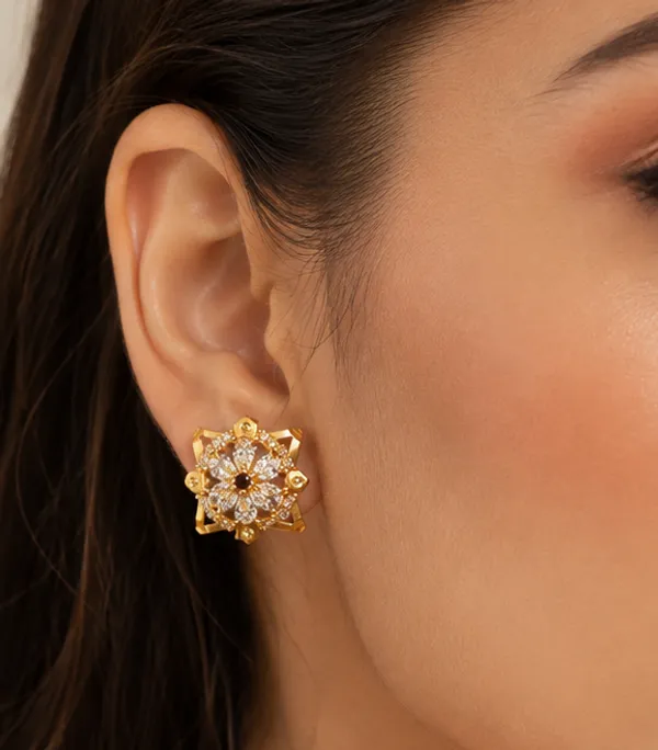 HolAura_22_Karat_Gold_Plated_Stud_Earrings_For_Women