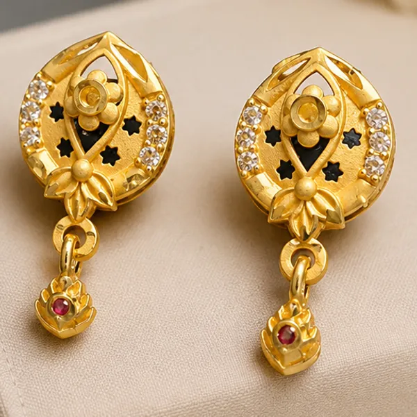 HolAura_22_Karat_Gold_Plated_Drop_Earrings_For_Women