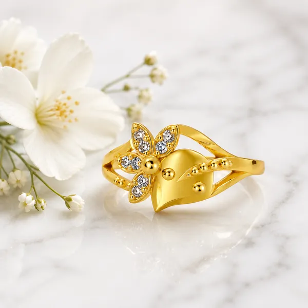 HolAura_22_Karat_Gold_Plated_Ring_For_Women