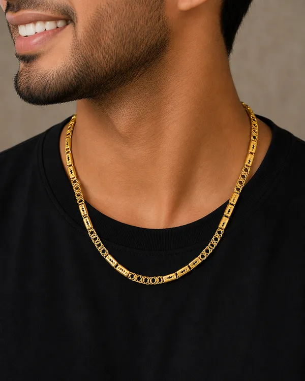 HolAura_22_Karat_Gold_Plated_Chain_For_Men