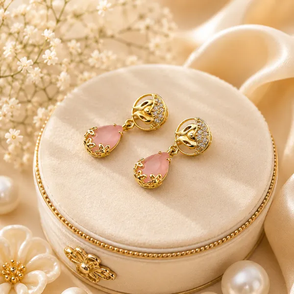HolAura_22_Karat_Gold_Plated_Drop_Earrings_For_Women