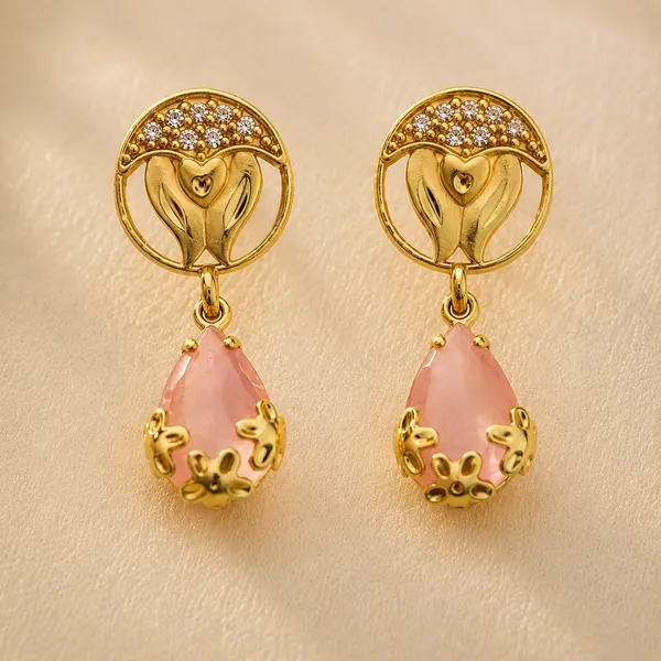 HolAura_22_Karat_Gold_Plated_Drop_Earrings_For_Women