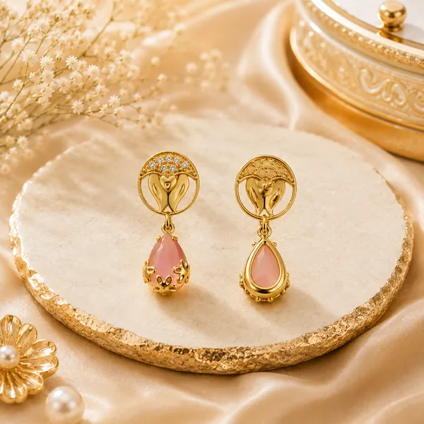 HolAura_22_Karat_Gold_Plated_Drop_Earrings_For_Women