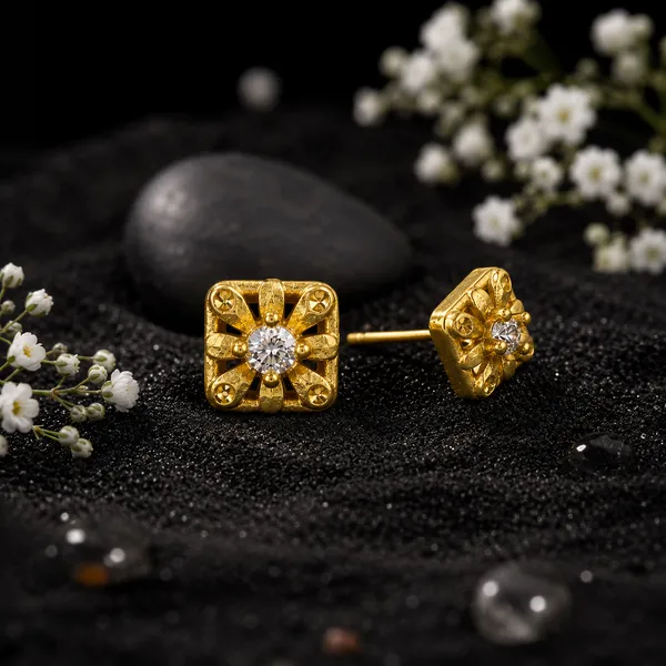 HolAura_22_Karat_Gold_Plated_Stud_Earrings_For_Women