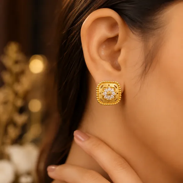 HolAura_22_Karat_Gold_Plated_Stud_Earrings_For_Women