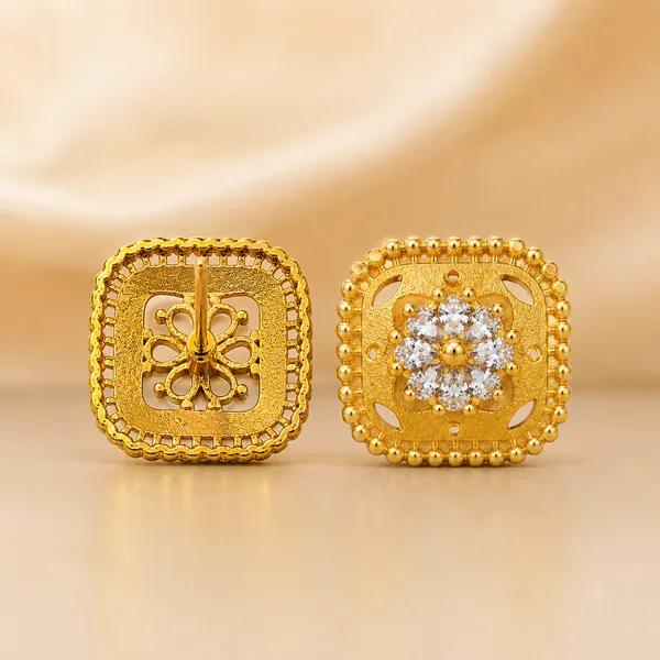 HolAura_22_Karat_Gold_Plated_Stud_Earrings_For_Women