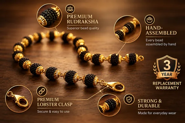 Handmade_Rudraksha_Bracelet_22K_gold_Plated