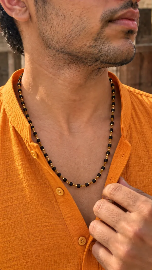 Handmade_Rudraksha_chain_22K_gold_Plated