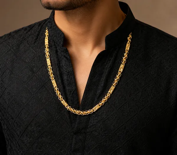 HolAura_22_Karat_Gold_Plated_Chain_For_Men