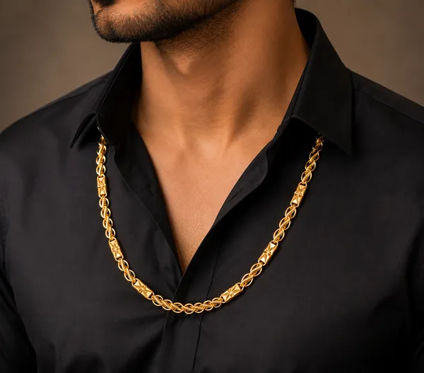HolAura_22_Karat_Gold_Plated_Chain_For_Men