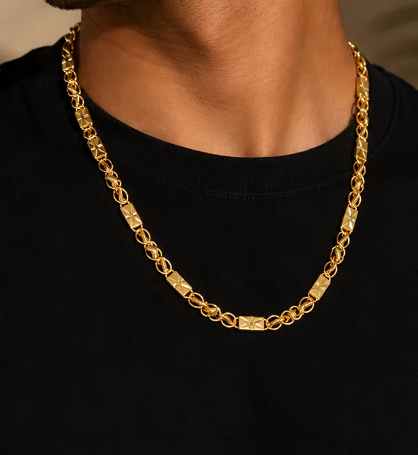 HolAura_22_Karat_Gold_Plated_Chain_For_Men