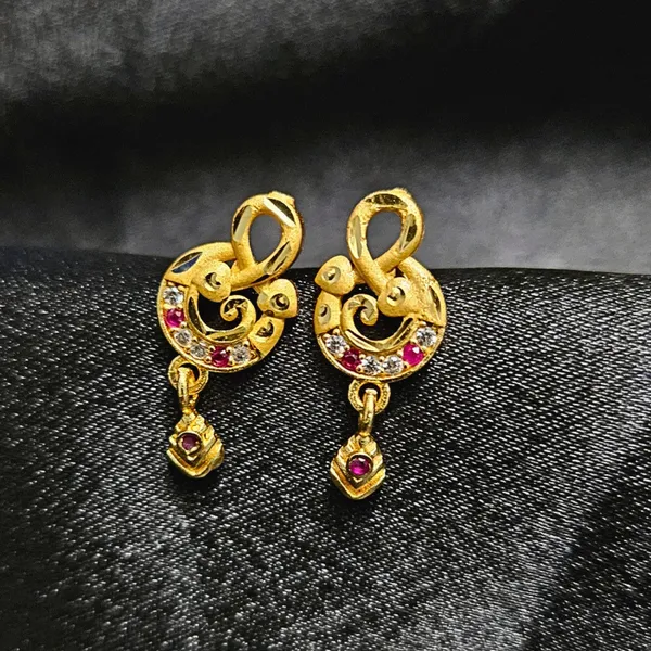 HolAura_22_Karat_Gold_Plated_Drop_Earrings_For_Women