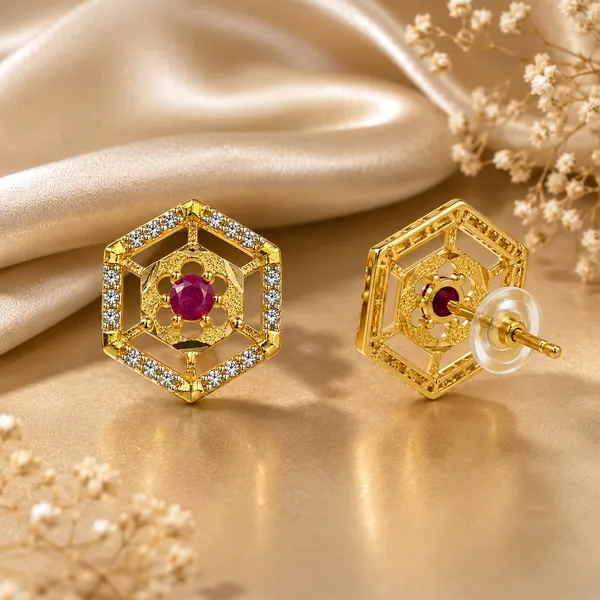 HolAura_22_Karat_Gold_Plated_Stud_Earrings_For_Women