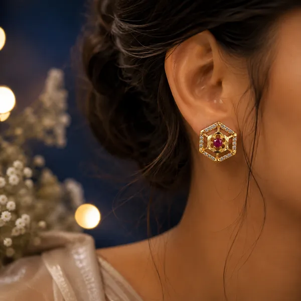 HolAura_22_Karat_Gold_Plated_Stud_Earrings_For_Women