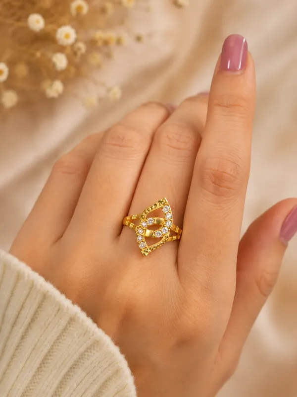 HolAura_22_Karat_Gold_Plated_Ring_For_Women
