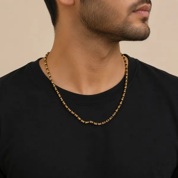 HolAura_22_Karat_Gold_Plated_Chain__For_Women_&_Men