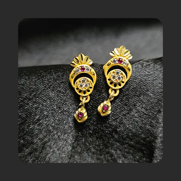 HolAura_22_Karat_Gold_Plated_Drop_Earrings_For_Women