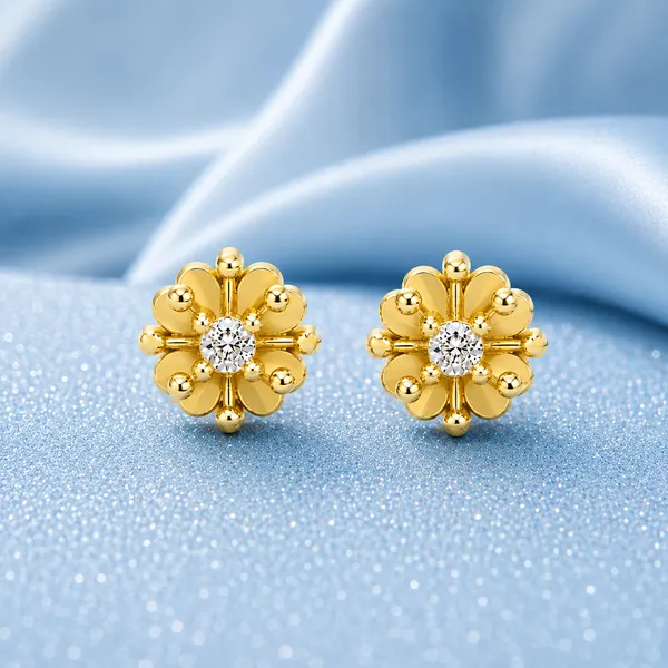 HolAura_22K_Gold_Plated_Stud_Earrings_For_Women