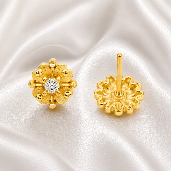 HolAura_22K_Gold_Plated_Stud_Earrings_For_Women