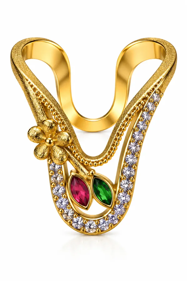HolAura_22_Karat_Gold_Plated_Vanki_Ring_For_Women