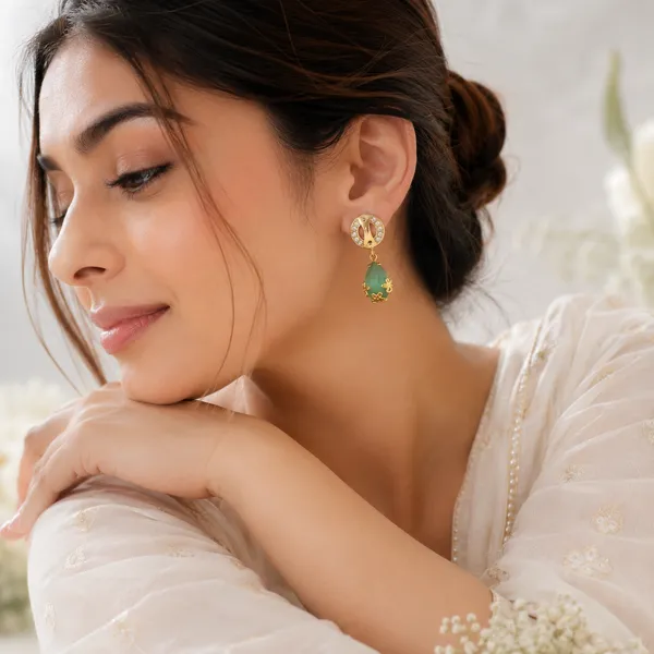HolAura_22K_Gold_Plated_Drop_Earrings_For_Women