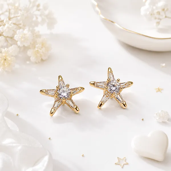 HolAura_22K_Gold_Plated_Stud_Earrings_For_Women