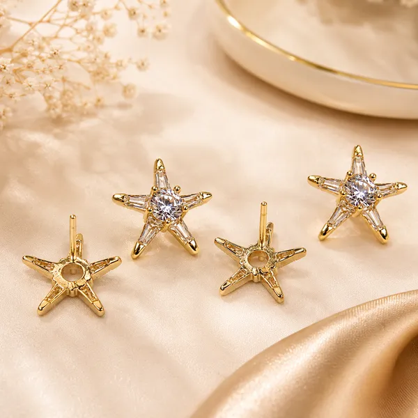 HolAura_22K_Gold_Plated_Stud_Earrings_For_Women