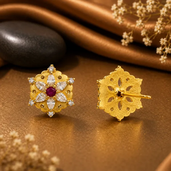 HolAura_22_Karat_Gold_Plated_Stud_Earrings_For_Women