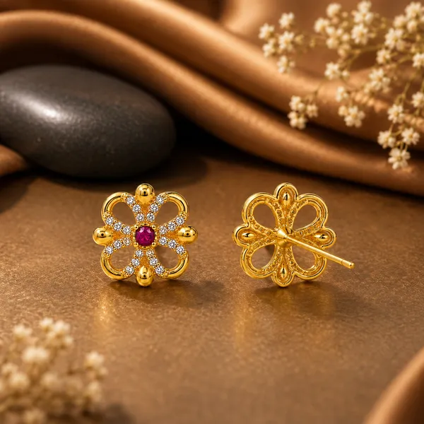 HolAura_22_Karat_Gold_Plated_Stud_Earrings_For_Women