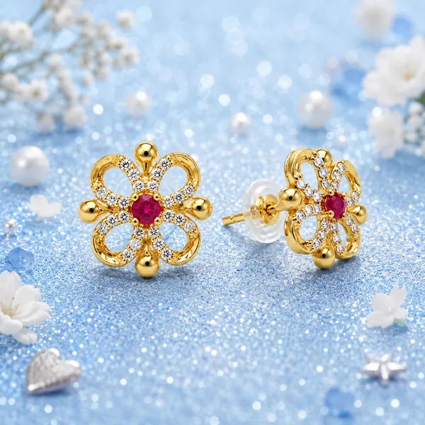 HolAura_22_Karat_Gold_Plated_Stud_Earrings_For_Women