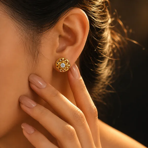HolAura_22_Karat_Gold_Plated_Stud_Earrings_For_Women