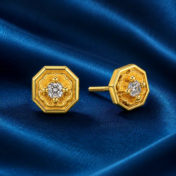 HolAura_22K_Gold_Plated_Stud_Earrings_For_Women