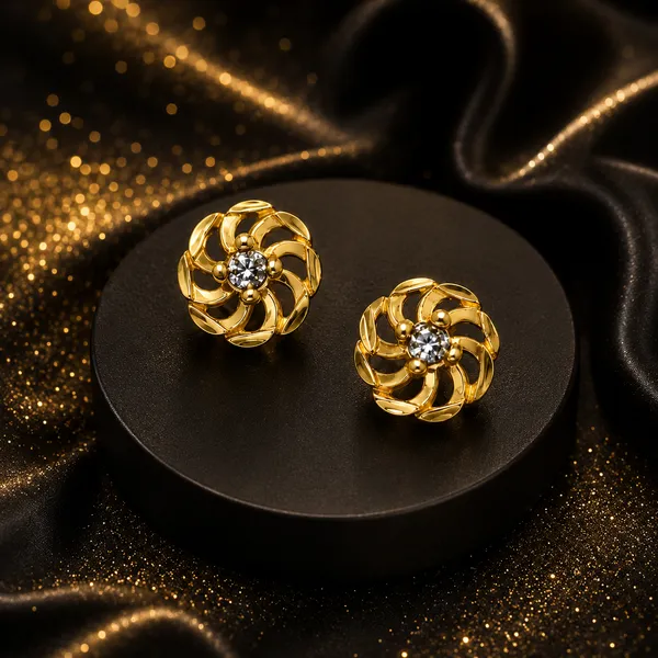 HolAura_22_Karat_Gold_Plated_Stud_Earrings_For_Women