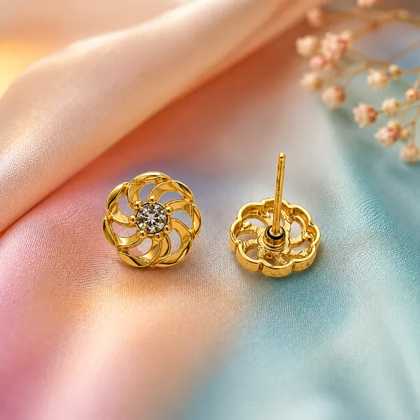 HolAura_22_Karat_Gold_Plated_Stud_Earrings_For_Women
