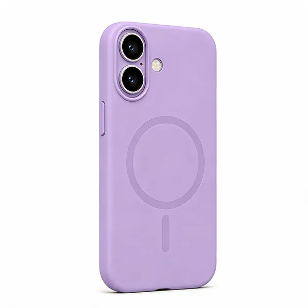 Lavender_Tpu_Magnetic_Ring_Phone_Case_For_Iphone_16