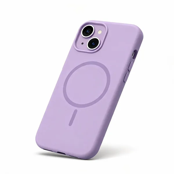 Lavender_Tpu_Magnetic_Ring_Phone_Case_For_Iphone_15