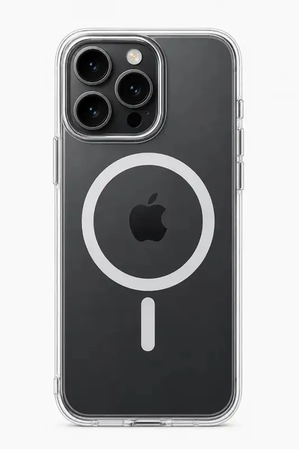 iPhone_15_Pro_Anti-Yellow_Case_with_MagSafe,_Transparent_Shockproof_Cover,_Reinforced_Corners,_Slim_Fit_Protective_Case