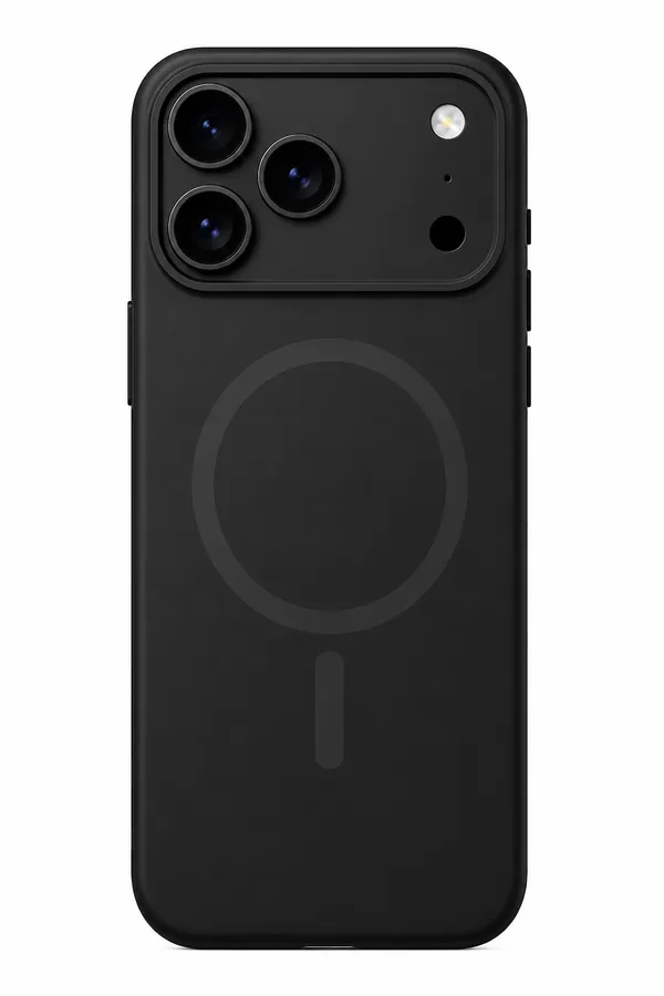 iPhone_17_Pro_Silicone_Case_with_MagSafe,__Snap_Fit,_Black_Colour,_Soft_Microfiber_Lining,_Anti-Scratch_Shockproof_Protective_Case
