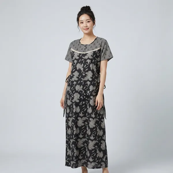Black_Cotton_Night_Dress_For_Women