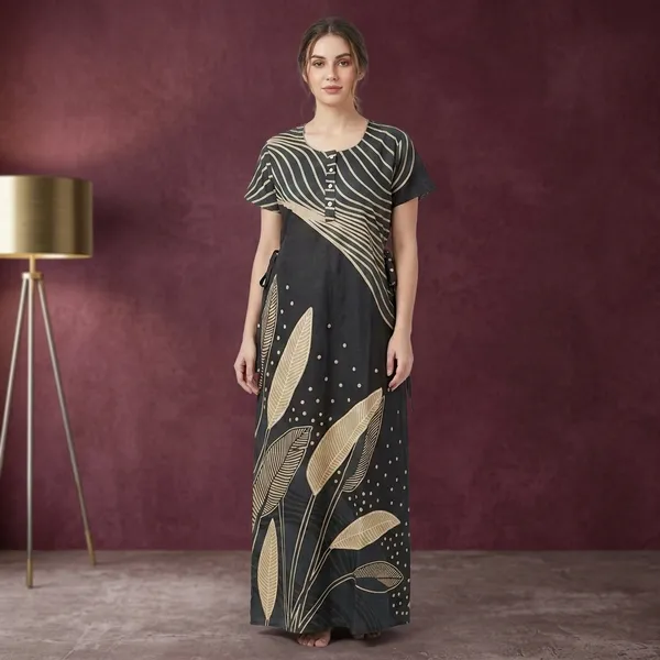 Black_Cotton_Night_Dress_For_Women