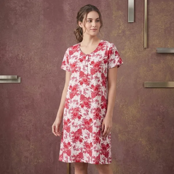Pink_Cotton_Night_Dress_For_Women