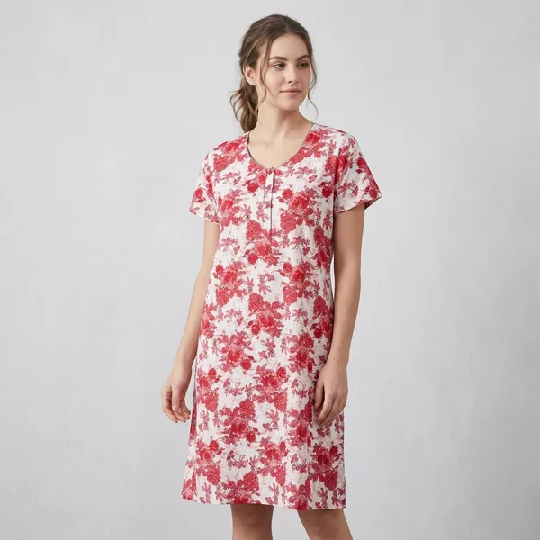 Pink_Cotton_Night_Dress_For_Women