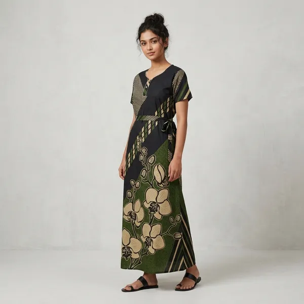 Green_Cotton_Night_Dress_For_Women