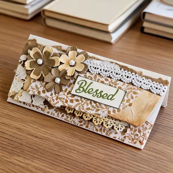 Brown_Flower_Envelope_Pack_Of_5