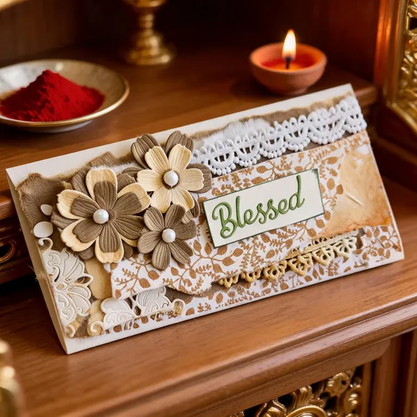 Brown_Flower_Envelope_Pack_Of_5
