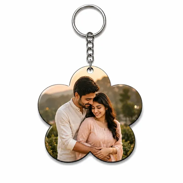 Acrylic_Flower_Shape_Custom_Photo_Keychain