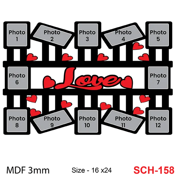 Wood_Black_Red_Heart_12_Photo_Romantic_Collage_Frame
