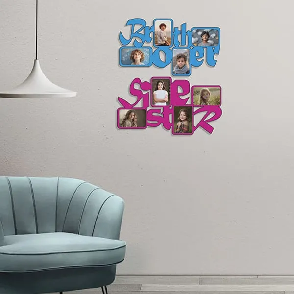 Mdf_Blue_Pink_Brother_Sister_Photo_Collage_Wall_Decor